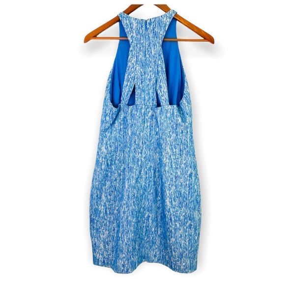 𝅺cece Cynthia Steffe Blue Racer Back‎ Dress - Picture 2 of 8